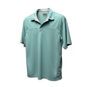 Men's Preowned Wide World Sports Polo Teal Size L Bass Pro Shop Fishing Shirt